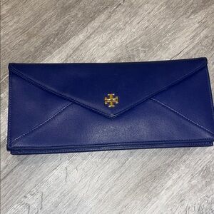 Tory Burch Navy Envelope Clutch